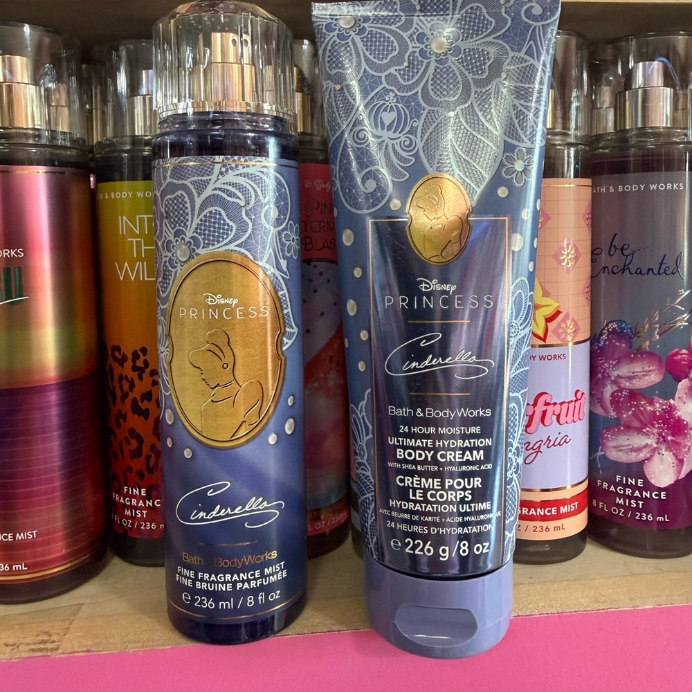 Bbw Disney Princess Cinderella Body Cream and Mist - Blue and Gold